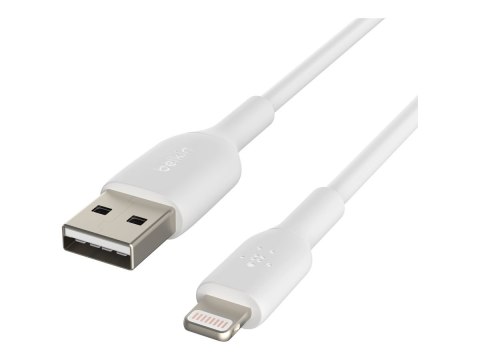 Belkin | Męski | 4-pinowy USB Typ A | Męski | Biały | Apple Lightning | 1 m