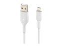 Belkin | Męski | 4-pinowy USB Typ A | Męski | Biały | Apple Lightning | 1 m