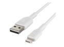 Belkin | Męski | 4-pinowy USB Typ A | Męski | Biały | Apple Lightning | 1 m