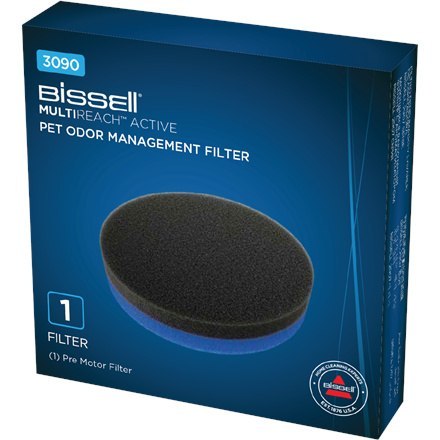 Bissell | Multireach Active Pet Odor Management Filter, Akcesoria do odkurzaczy sztyftowych | Bez ml | 1 szt. | Czarny