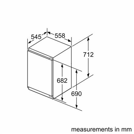 Bosch | GIV11AFE0 | Zamrażarka | Klasa efektywności energetycznej E | Wolnostojąca | Do zabudowy | Wysokość 71,2 cm | Pojemność 