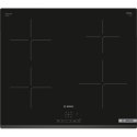 Bosch | PUE63KBB6E | Płyta | Indukcyjna | Liczba palników/stref gotowania 4 | Dotykowa | Timer | Czarna