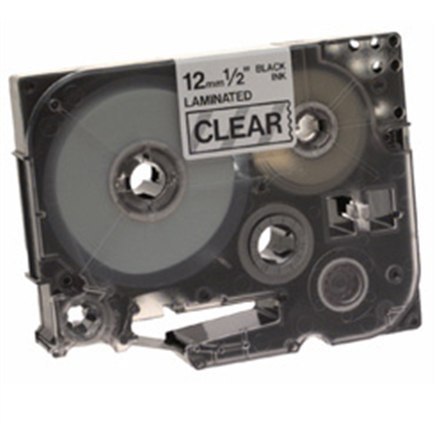Brother | 131 | Taśma laminowana | Termiczna | Czarna przezroczysta | Rolka (1,2 cm x 8 m)