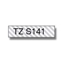 Brother | S141 | Taśma laminowana | Termiczna | Czarna przezroczysta | Rolka (1,8 cm x 8 m)
