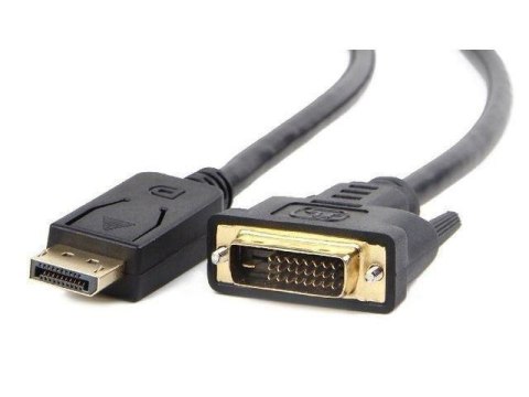 Cablexpert | CC-DPM-DVIM | Kabel DVI | Męski | 24+1 pin cyfrowy DVI | Męski | 20 pin DisplayPort | 1 m | Czarny