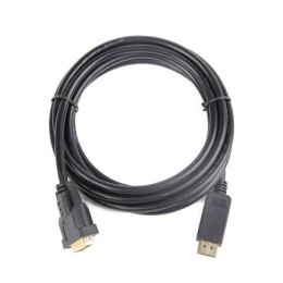 Cablexpert | CC-DPM-DVIM | Kabel Display | Męski | 24+1 pin cyfrowy DVI | Męski | 20 pin DisplayPort | 1.8 m | Czarny