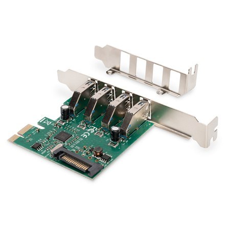 Digitus | Adapter USB | USB | USB 2.0 | SuperSpeed USB 3.0 | PCI Express 2.0 x1