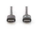 Digitus | Kabel USB-C | Męski | 24-pinowy USB-C | Męski | Czarny | 24-pinowy USB-C | 1 m