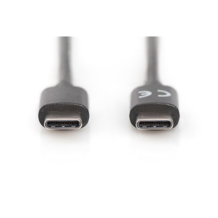 Digitus | Kabel USB-C | Męski | 24-pinowy USB-C | Męski | Czarny | 24-pinowy USB-C | 1 m