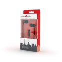Gembird | Metalowe słuchawki z mikrofonem "Paris" | Wbudowany mikrofon | 3,5 mm | Czarny