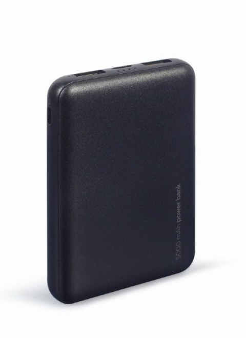Gembird | PB05-02 | Power Bank | 5000 mAh | 2 x USB-AF | Czarny