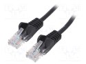 Goobay | CAT 6 | Kabel krosowy | Skrętka nieekranowana (UTP) | Męski | RJ-45 | Męski | RJ-45 | Czarny | 0,25 m