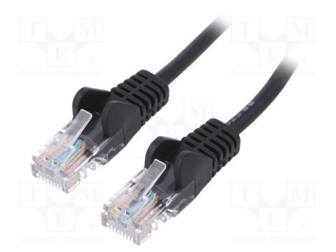 Goobay | CAT 6 | Kabel krosowy | Skrętka nieekranowana (UTP) | Męski | RJ-45 | Męski | RJ-45 | Czarny | 0,25 m
