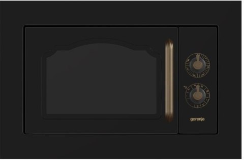 Gorenje | BM235CLB | Kuchenka mikrofalowa z grillem | Do zabudowy | 23 L | 800 W | Grill | Czarny