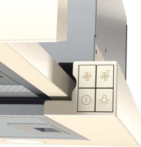 Gorenje | Okap | BHP62CLI | Klasa efektywności energetycznej C | Teleskopowy | Szerokość 60 cm | 435 m³/h | Sterowanie mechanicz