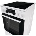 Gorenje | Kuchenka | GECS5C70WA | Typ płyty Vitroceramic | Typ piekarnika Electric | Biały | Szerokość 50 cm | Grillowanie | LED