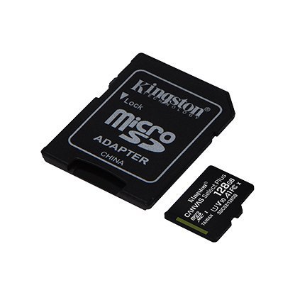 Kingston | Canvas Select Plus | UHS-I | 128 GB | MicroSDXC | Pamięć flash klasy 10 | Adapter SD