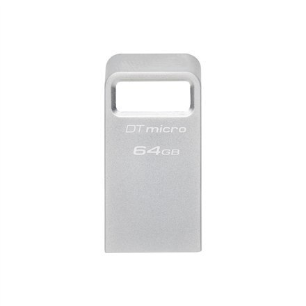Kingston | USB 3.2 Flash Drive | DataTraveler micro | 64 GB | USB 3.2 | Silver