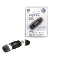 Logilink | Cardreader USB 2.0 Stick zewnętrzny dla MMC, RS-MMC, SD i SD HC