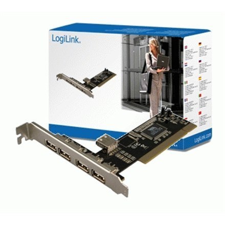 Logilink Karta interfejsu PCI USB 2.0 4+1x