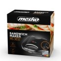 Mesko | MS 3032 | Opiekacz do kanapek | 750 W | Liczba talerzy 1 | Liczba ciastek 2 | Czarny