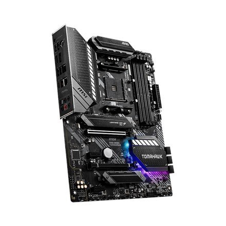 MSI | MAG B550 TOMAHAWK | Rodzina procesorów AMD | Gniazdo procesora AM4 | DDR4 | Gniazda pamięci 4 | Liczba złączy SATA | Chips