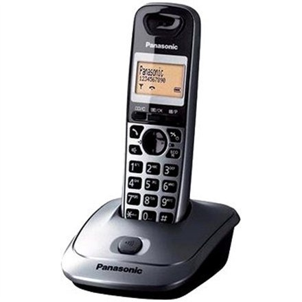 Panasonic | KX-TG2511FXM | Podświetlane przyciski | Wbudowany wyświetlacz | ID dzwoniącego | Czarny | Pojemność książki telefoni