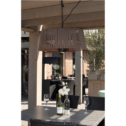 SUNRED | Grzejnik | ARTIX M-HO BROWN, Corda Bright Wiszący | Podczerwień | 1800 W | Liczba poziomów mocy | Odpowiedni do pomiesz