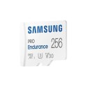 Samsung | PRO Endurance | MB-MJ256KA/EU | 256 GB | Karta pamięci microSD | Pamięć flash klasy U3, V30, Class 10 | Adapter SD