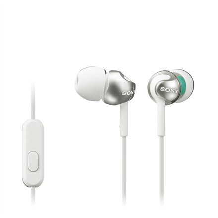 Słuchawki douszne Sony z serii EX, białe Sony | MDR-EX110AP | Douszne | Białe
