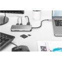 Stacja Dokująca USB-C Digitus | Uniwersalna, 8 Portów | Dla Laptopów | Gniazda Ethernet LAN (RJ-45) 1 | Porty VGA (D-Sub) | Port