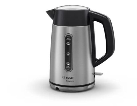 Bosch | Kettle | DesignLine TWK4P440 | Electric | 2400 W | 1.7 L | Stainless steel | 360° rotational base | Stainless steel/Blac