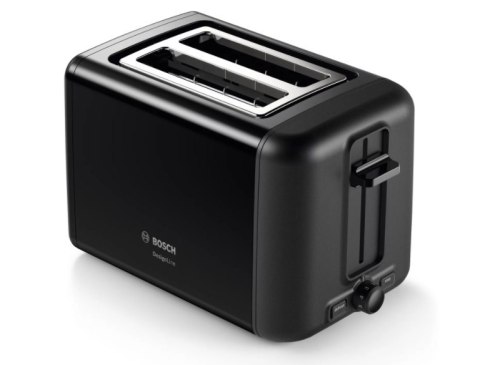 Bosch | TAT3P423 | DesignLine Toaster | Power 970 W | Number of slots 2 | Housing material Stainless steel | Black