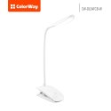 ColorWay | lm | Lampa stołowa LED Flexible & Clip z wbudowanym akumulatorem | Światło białe: 5500-6000 K | Lampa stołowa