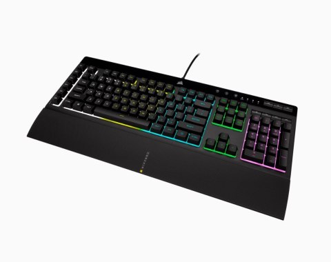 Corsair | Rubber Dome | K55 RGB PRO | Gaming Keyboard | Gaming Keyboard | RGB LED light | US | Wired | Black
