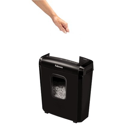 Fellowes Powershred | 6M | Mini-cięcie | Niszczarka | P-4 | Karty kredytowe | Zszywki | Spinacze | Papier | 13 litrów