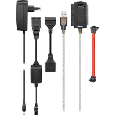 Goobay | Pamięć masowa / Kontroler USB2.0 | 2,5" | 3,5" | USB 2.0