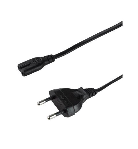 Logilink | Kabel zasilający | Zasilanie IEC 60320 C7 | Europlug (zasilanie CEE 7/16) | 1.8 m | Czarny
