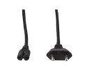 Logilink | Kabel zasilający | Zasilanie IEC 60320 C7 | Europlug (zasilanie CEE 7/16) | 1.8 m | Czarny