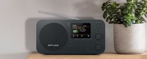 Muse | M-128 DBT | Funkcja alarmu | NFC | Wejście AUX | Czarny | Radio stołowe DAB+/FM z Bluetooth
