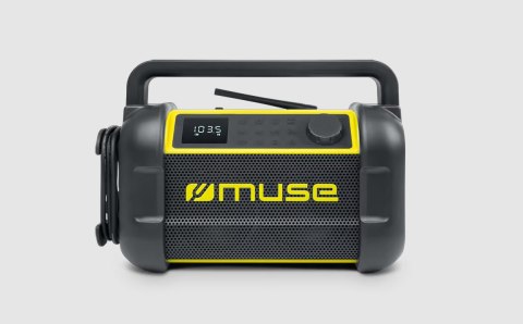 Muse | M-928 BTY | Głośnik radiowy | Wodoodporny | Bluetooth | Czarny/Żółty | Połączenie bezprzewodowe