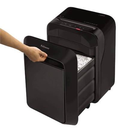Fellowes Powershred | LX211 | Micro-cut | Niszczarka | P-5 | Karty kredytowe | Zszywki | Spinacze | Papier | 23 litry | Czarny