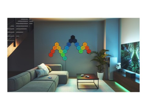 Nanoleaf Shapes Black Hexagon Expansion pack (3 panels) Nanoleaf | Shapes Black Hexagon Expansion pack (3 panels) | 42 W | WiFi