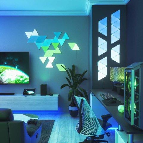 Nanoleaf | Shapes Triangles Mini Expansion Pack (10 panels) | 1 x 0.54 W | 16M+ colours | 2.4GHz WiFi b/g/n;