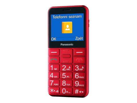 Panasonic | KX-TU155EXBN | Czerwony | 2.4 " | TFT-LCD | MB | microSD/microSDHC MB | Bluetooth | USB wersja micro USB | Wbudowana
