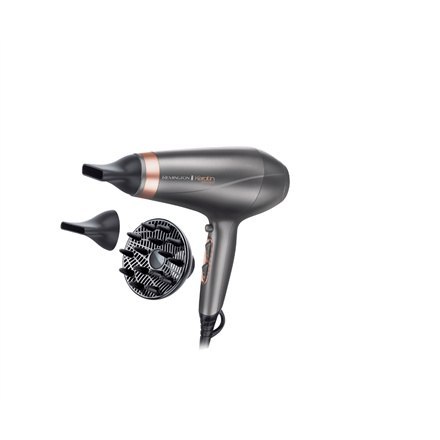 Remington | Suszarka do włosów | AC8820 | 2200 W | Liczba ustawień temperatury 3 | Funkcja jonizacji | Dysza dyfuzora | Srebrny