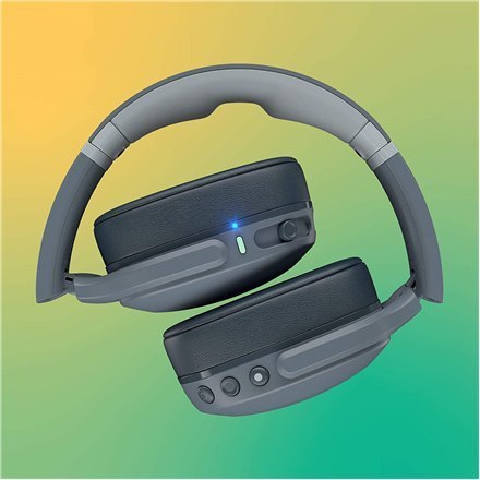 Skullcandy | Crusher Evo | Słuchawki bezprzewodowe | Bezprzewodowe | Nauszne | Z mikrofonem | Bezprzewodowe | Chłodna szarość