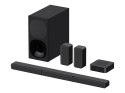 Sony | HT-S40R 5.1-kanałowy soundbar do kina domowego z bezprzewodowymi głośnikami tylnymi | Port USB | Bluetooth | Czarny | Nie