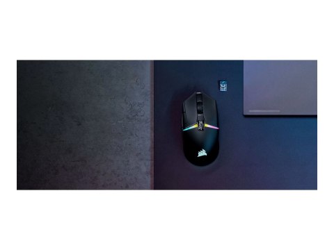Corsair | Mysz dla graczy | NIGHTSABRE RGB | Bezprzewodowa | Bluetooth, 2,4 GHz | Czarna
