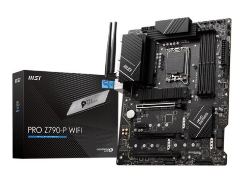 MSI | PRO Z790-P WIFI | Rodzina procesorów Intel | Gniazdo procesora LGA1700 | DDR5 DIMM | Gniazda pamięci 4 | Obsługiwane inter